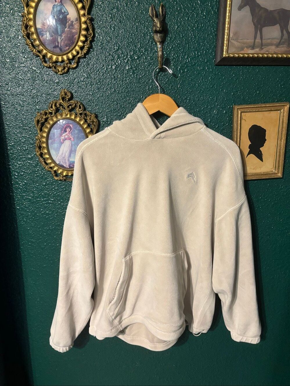 Oner Active Tan Fleece Pullover Hoodie Sz Large